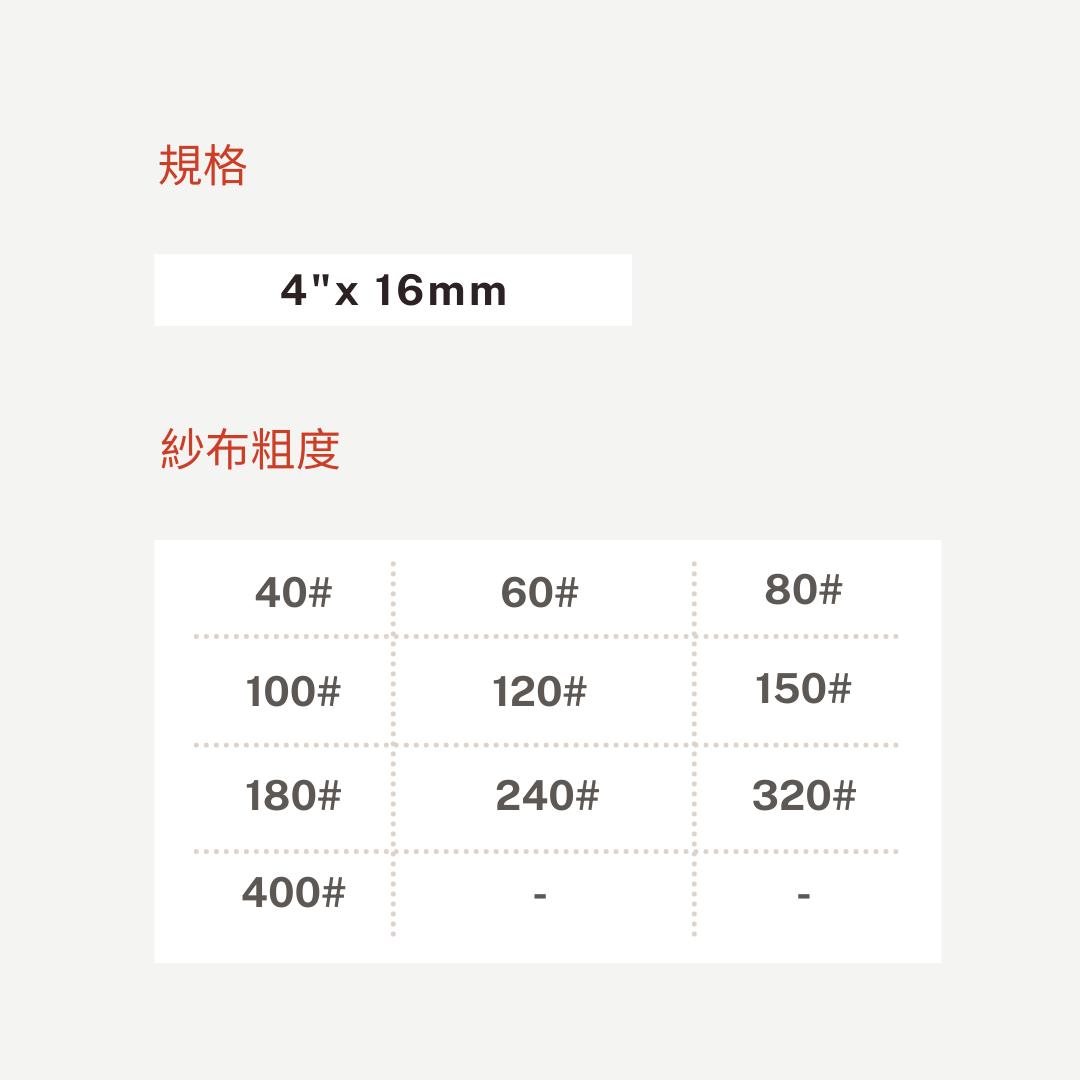 立式砂布輪規格